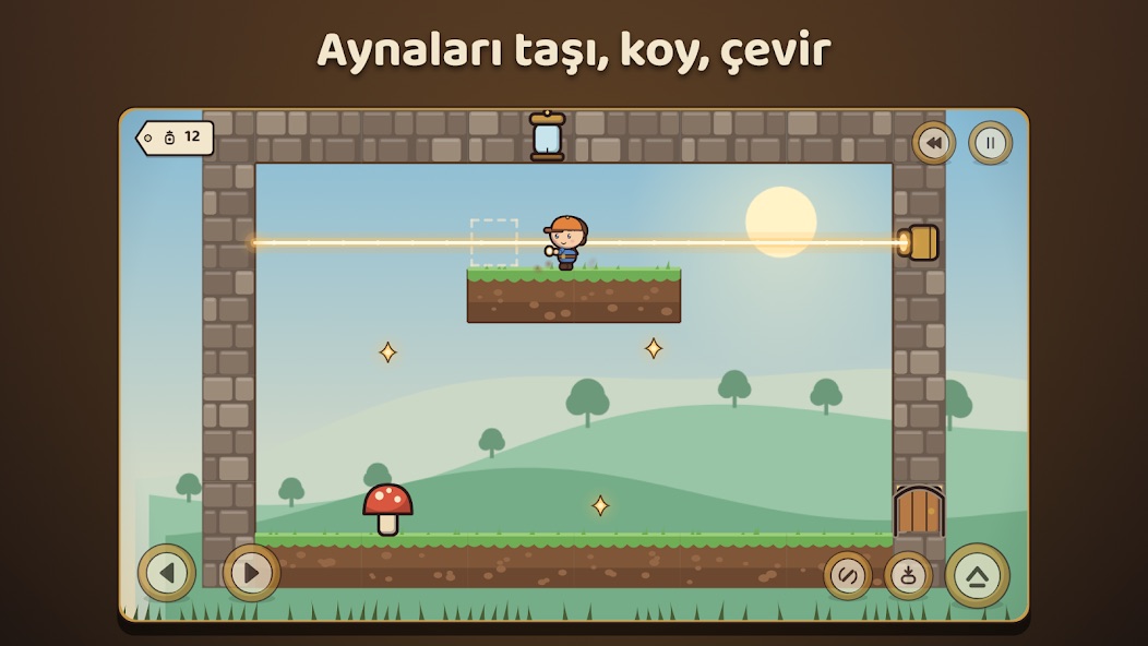 Aynaları taşı, koy, çevir