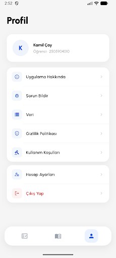 Profil ve hesap ayarları